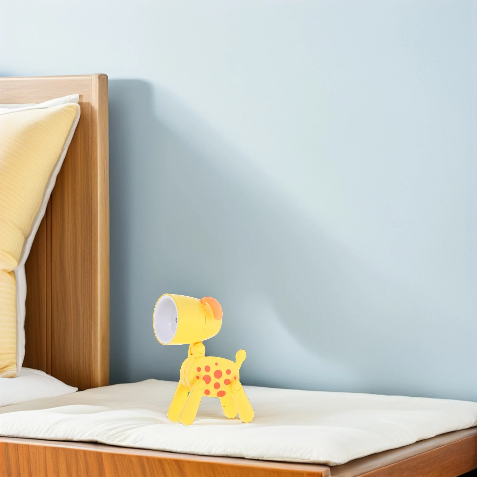 

Creative Foldable Puppy Night Light For Kids Room Usb Led Bedside Lamp Adjustable Head Dog Shaped Table Light Rechargeable