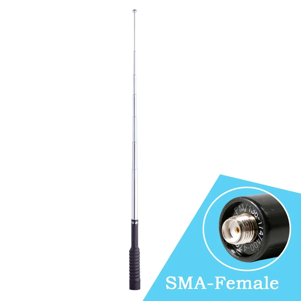 Revex Telescopische Bnc Radio Antenne Voor Icom V8 V80 IC-V82 IC-U82 W32 IC-F3 F11 F14 F15 F16 Kenwood TK300 TK360 TK370 TK370G
