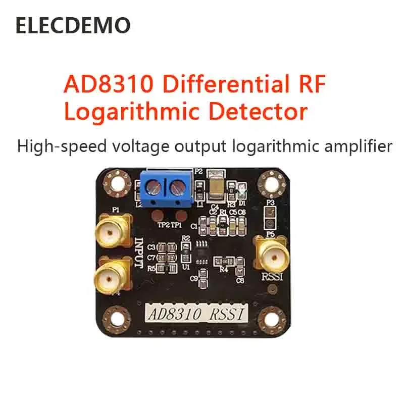 Logarithmic Detector Amplifier Module, DC-440MHz, 90dB Dynamic Range, High Speed Voltage Output, Low Noise, SMA PCB DIY,AD8310