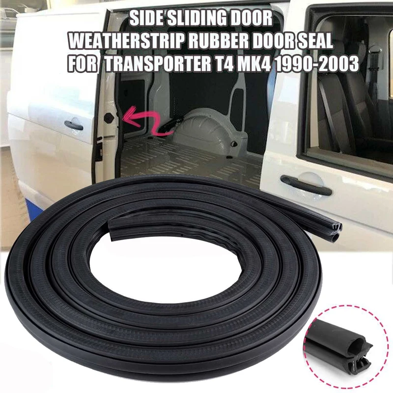 Car Side Sliding Door Seal Waterproof Rubber Seal For Transporter T4 T5 MK4 1990-2003 7D0843791F