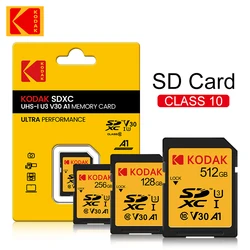 Kodak Ultra-tarjeta SD de 64GB, SDXC SD de 128GB, 32GB, 16GB, Clase 10, tarjeta de memoria Flash 4K SDHC Full HD, tarjeta Micro Tf SD