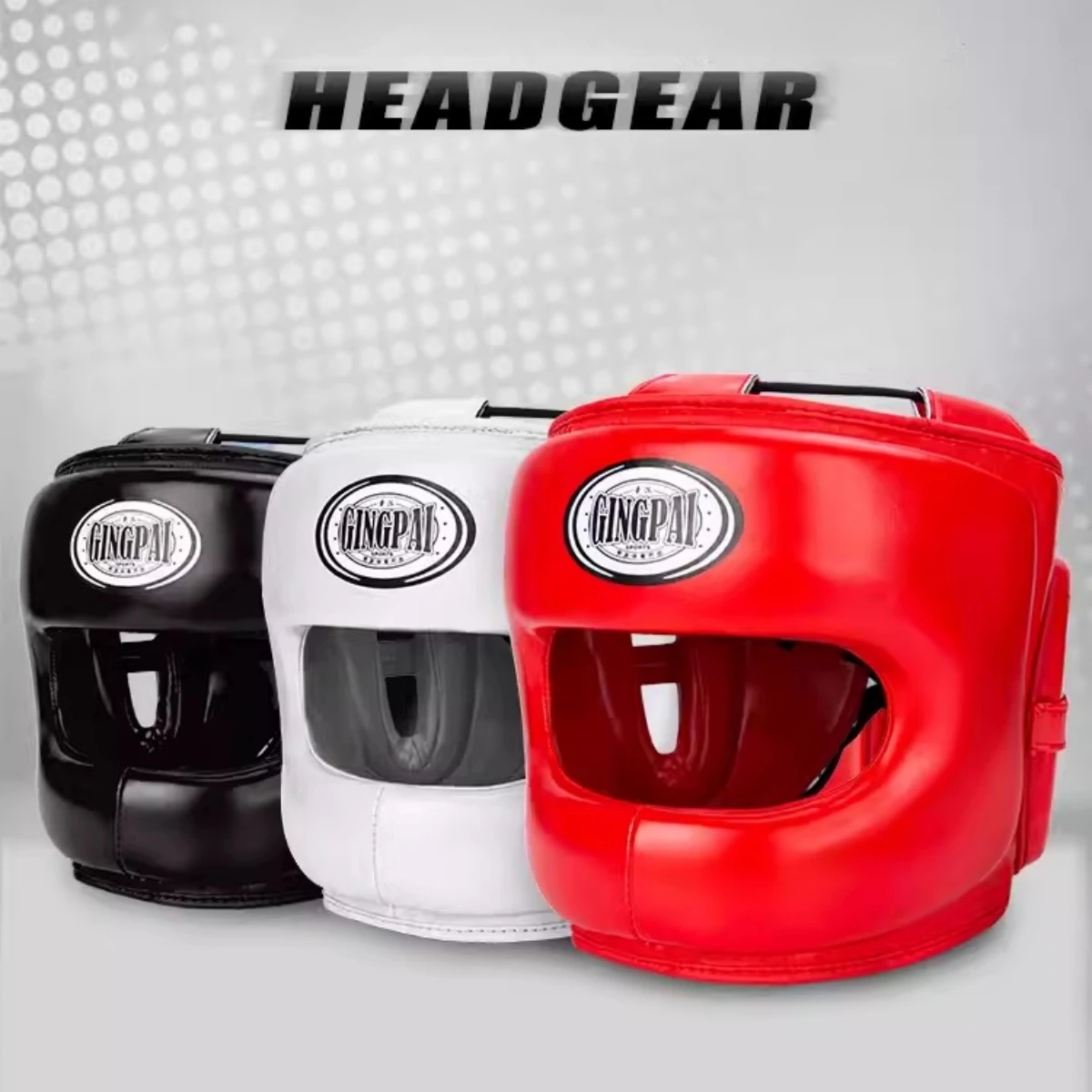 Boxing Headgear M L Fits All Ages MMA Head Gear Closed Type KickBoxing Helmet Sparring MMA Muay Thai Kick Brace Sports Equipment