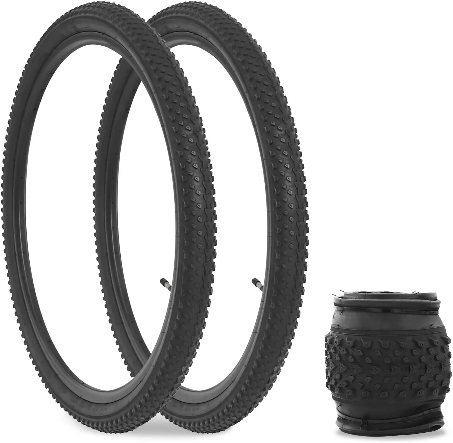 ZUKKA  2 Pack Mountain Bike Tire 20/22/ 24/ 26/27.5/29 Strong Grip Compatible Replacement Bicycle Tire for MTB Mountain Bicycle