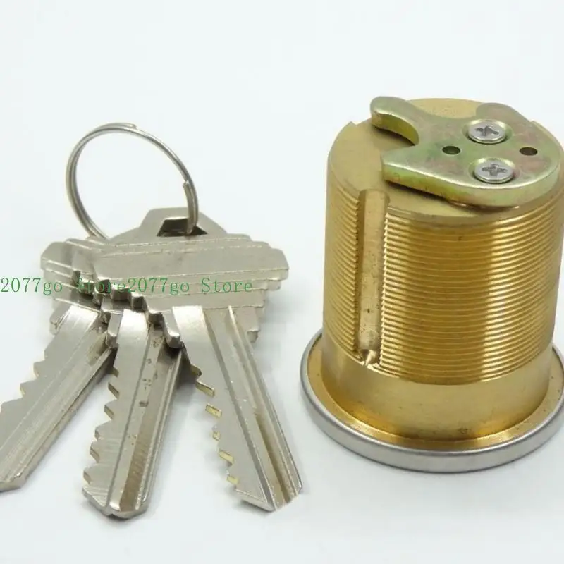 

Y1UD Brass Mortise Cylinder Lock with Key Heavey Duty for Secure Door Replacement