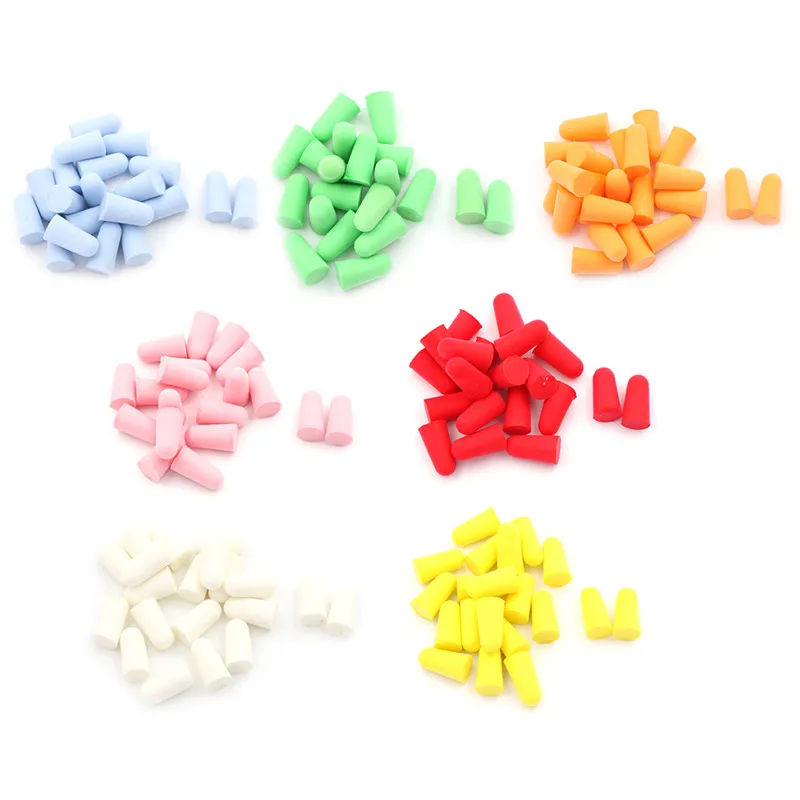 New 10 Pairs PU Foam Ear Plugs Anti Noise Snore Earplugs Comfortable For Study Sleep
