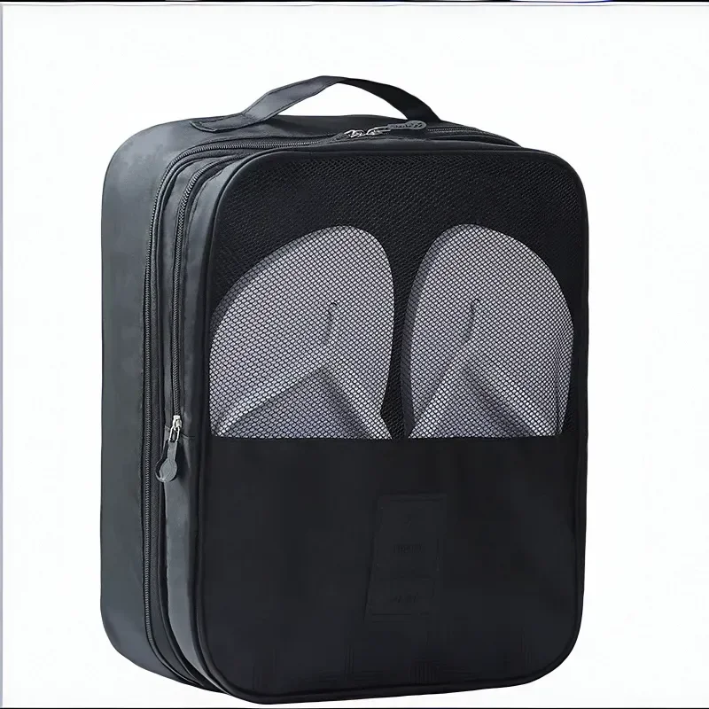

3-grid Oxford Travel Shoes Organizer Box Multi-purpose Cosmetics Small Socks Clothing Packaging Finishing Bag Storage Essential
