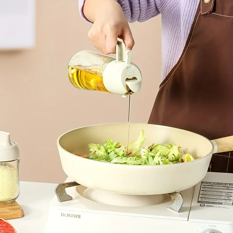 Vaporisateur d'huile de cuisine à usage touristique, bidon d'huile étanche, vaporisateur en verre, ménage