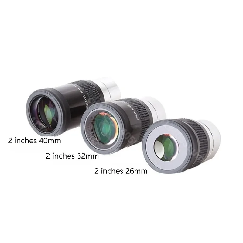 1 قطعة 2 بوصة عالية الوضوح واسعة المجال تلسكوب فلكي العدسة مع طلاء متعدد الطبقات البعد البؤري 26 مللي متر 32 مللي متر 40 مللي متر