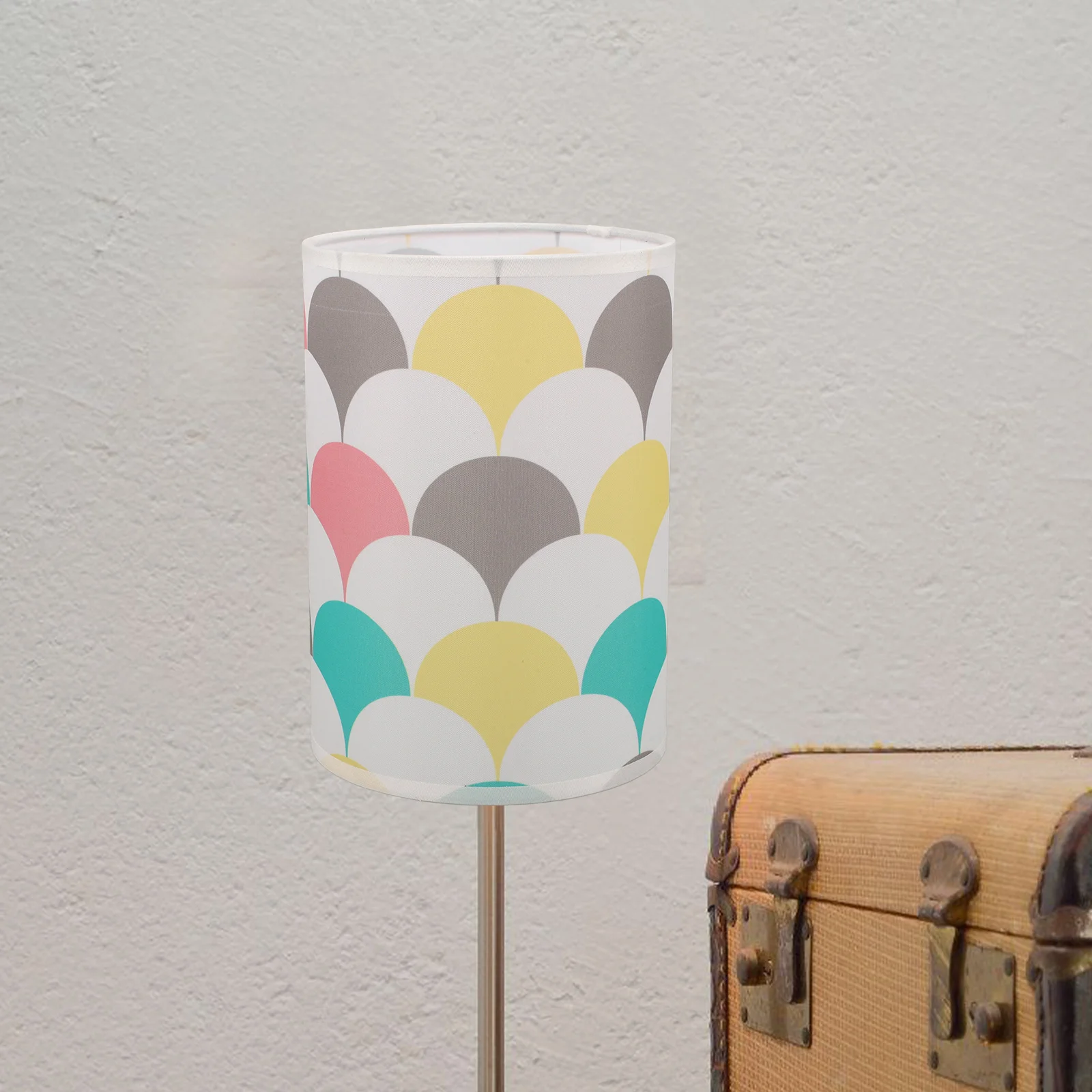 

Modern Desk Lamp Shade Fabric Cover 4.2cm Bottom Interface Colorful Bedroom Living Room Lamp Harp Fitter Farmhouse Light