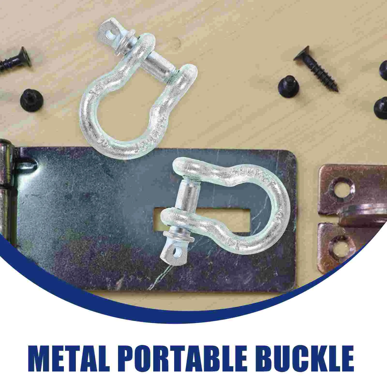 2 peças âncora americana fivela em forma de u manilhas de anel resistentes adesivo de 5/16 polegadas