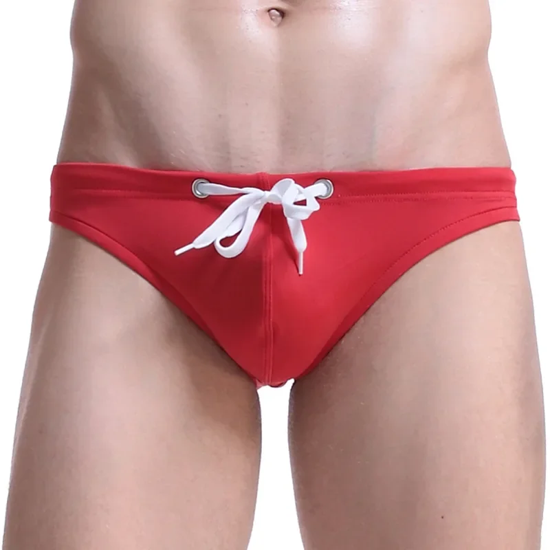 Breathable Sexy Solid Bikini Swimwear Men Swim Briefs Mens Swimsuit Swimming Suit