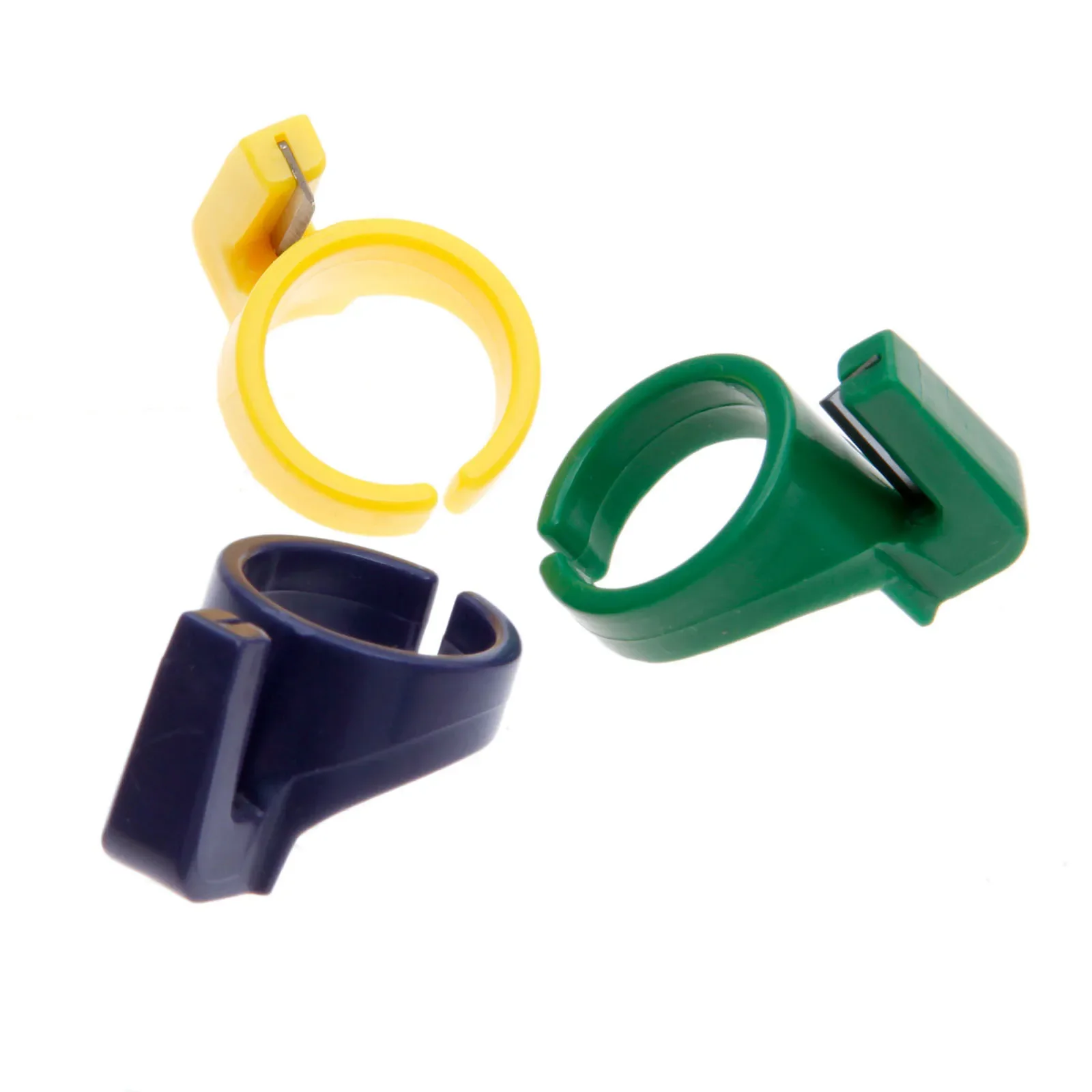 3pcs Home Plastic Thimble Sewing Ring Thread Cutter Finger Blade Needle Sewing Craft DIY Accessory Tool Finger Knife