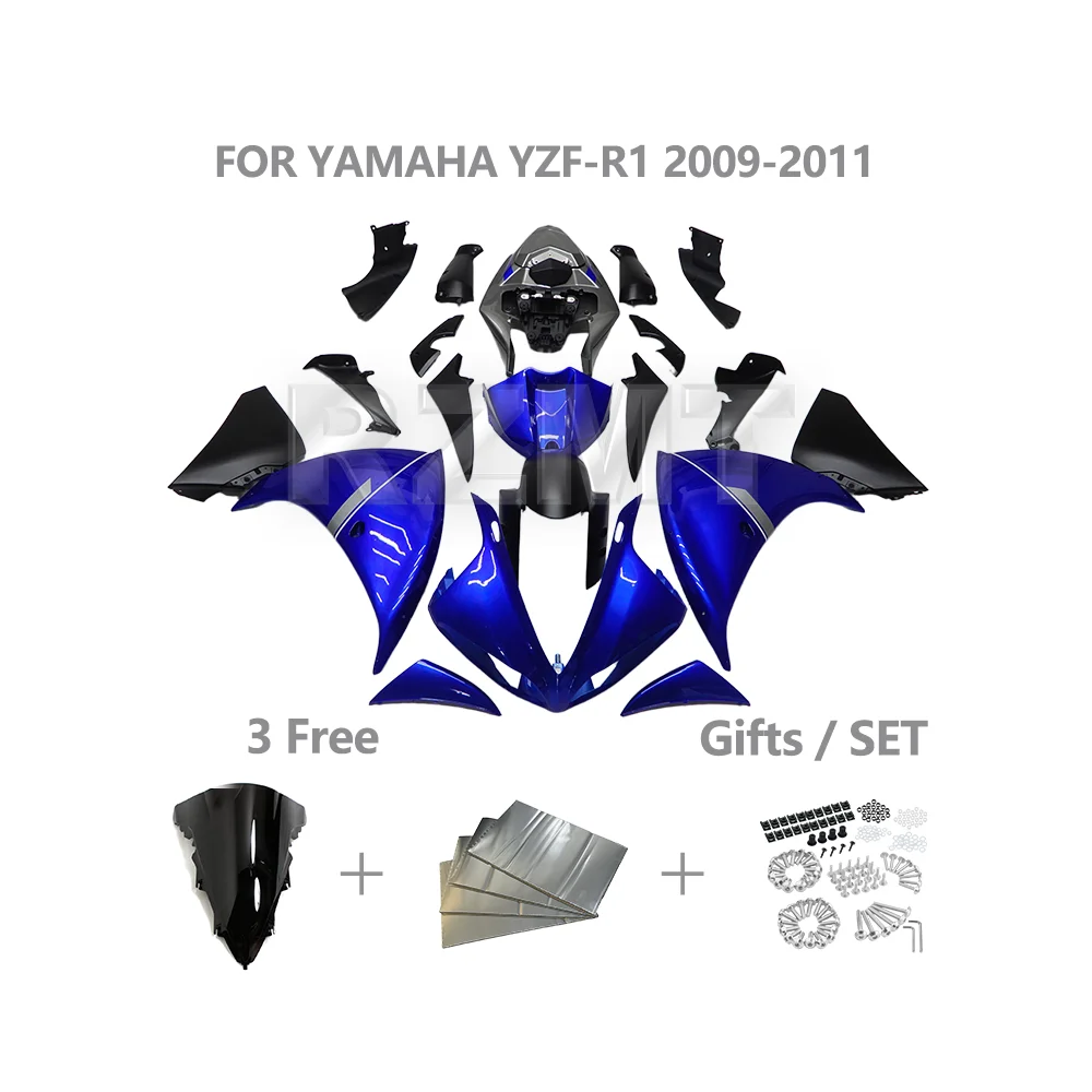 

Fairing For Motorcycle YAMAHA R1 YZF 2009-2011 YZF-R1 Customized Fairing Body Kit ABS Plastic Parts Set Accessories Y1009-120a