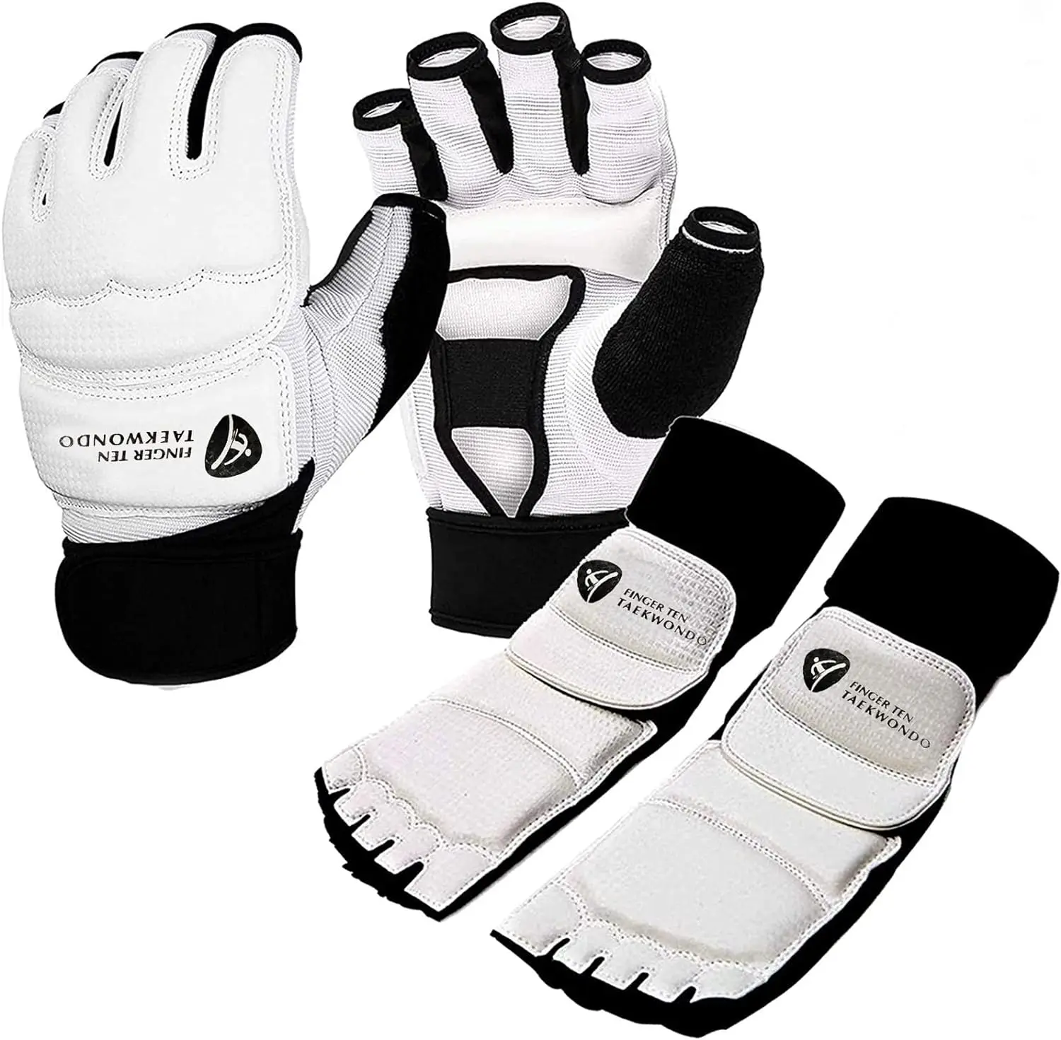 Taekwondo Sparring Gloves Hand Foot Protector Gear 1 Pair for Adult Men Kids,Martial Arts Punch Kick Karate Training Boxing