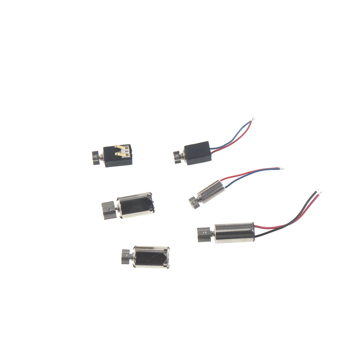 5pcs Micro DC Vibration Motor 0827 0834 4*8MM6*10MM Flat Vibrating Moteur Button Motors For Phone Coin Wire optical machine