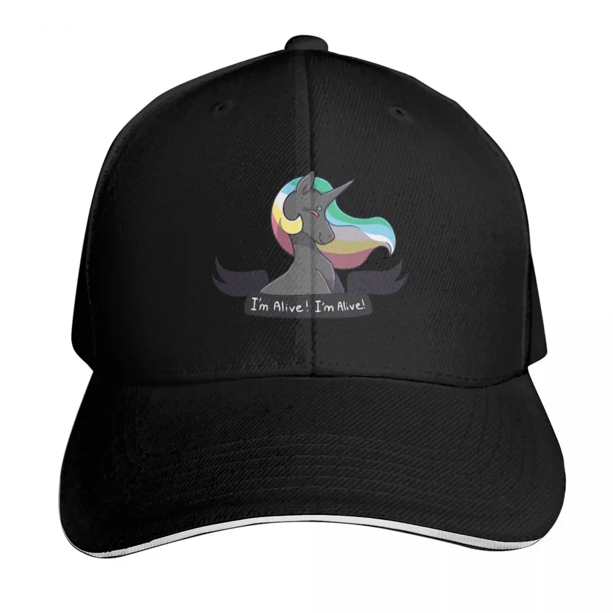 Pride Unicorn (disability) Baseball Cap Moisture Wicking Quick Dry Curved Brim Classic Fit Low Profile Unstructured