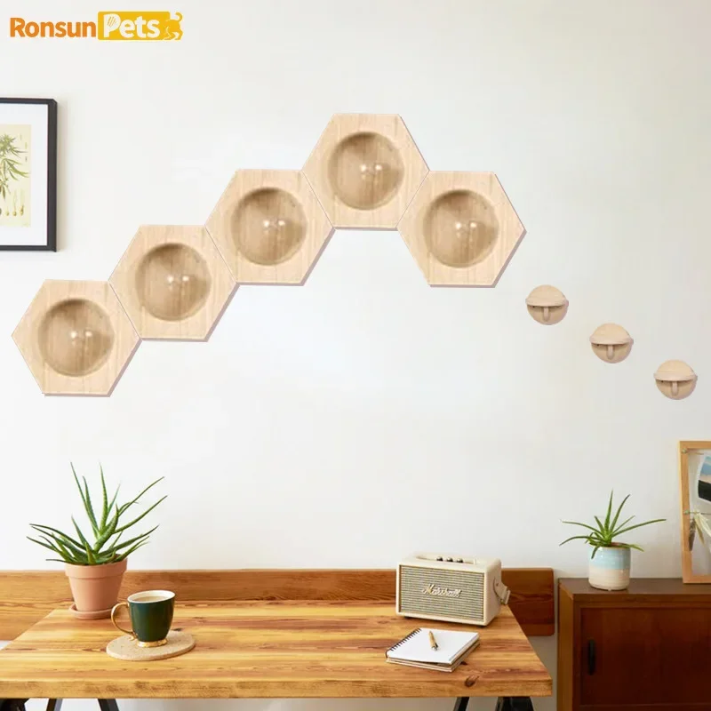cat nest solid wood wall winter semi-closed wooden upper wall hanging bed kitten wall climbing