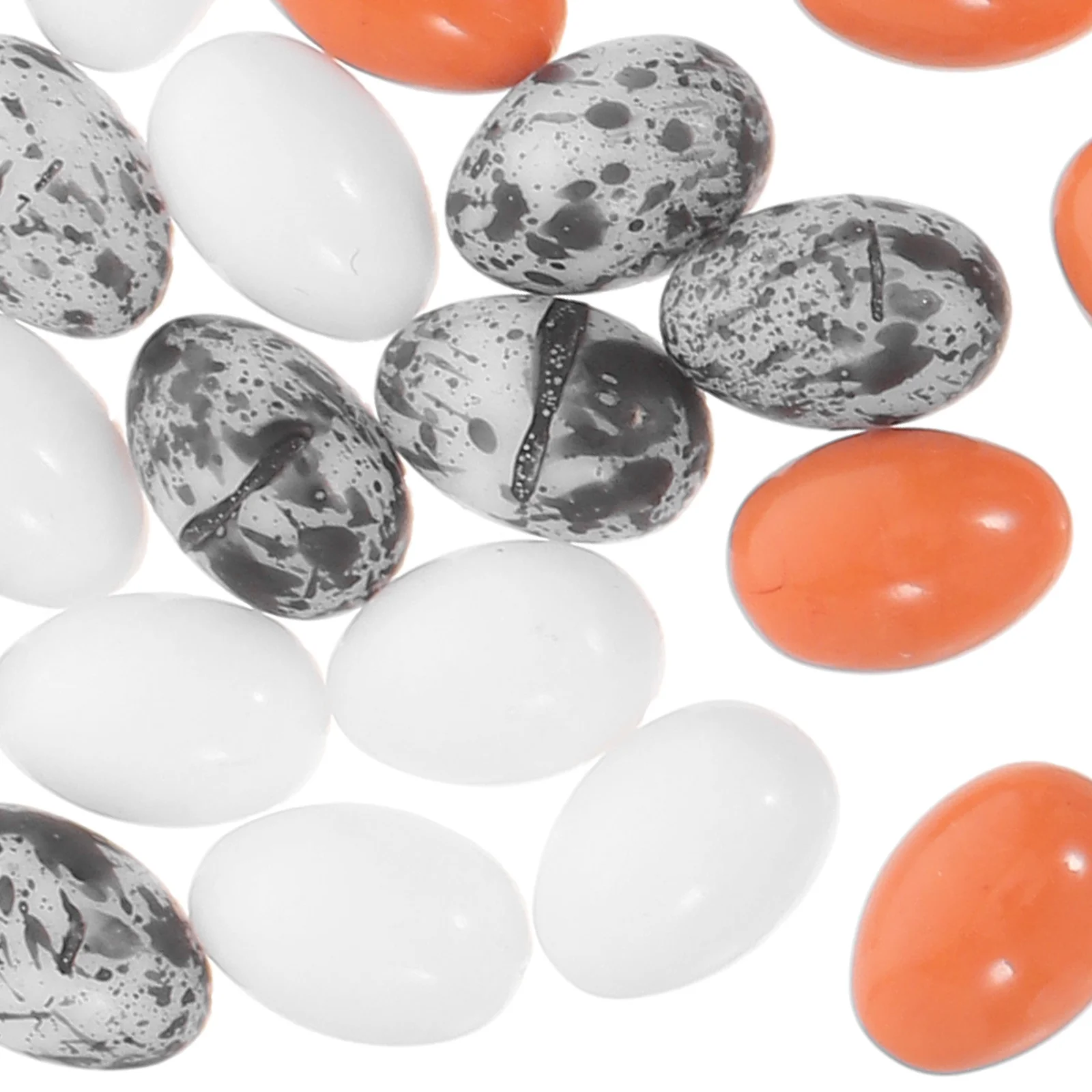 36pcs Miniature Miniature Egg Ornaments For Dollhouse Kitchen Decor Micro Scene Ornaments Kids Educational Fake Egg Decor