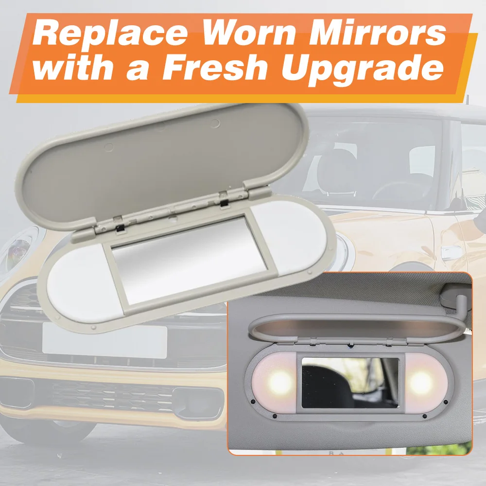 

Car Sun Visor Sunshade Panel Housing Vanity Mirror Cover for BMW MINI F55 F56 2015 2016 2017 2018 2019 2020 2021 2022