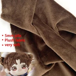 Plush Fabric 5mm Pile Length 100 Polyester 100 Colors Can Be Choose Hair Material For Popular Cotton Dolls DIY Handmade Fabric