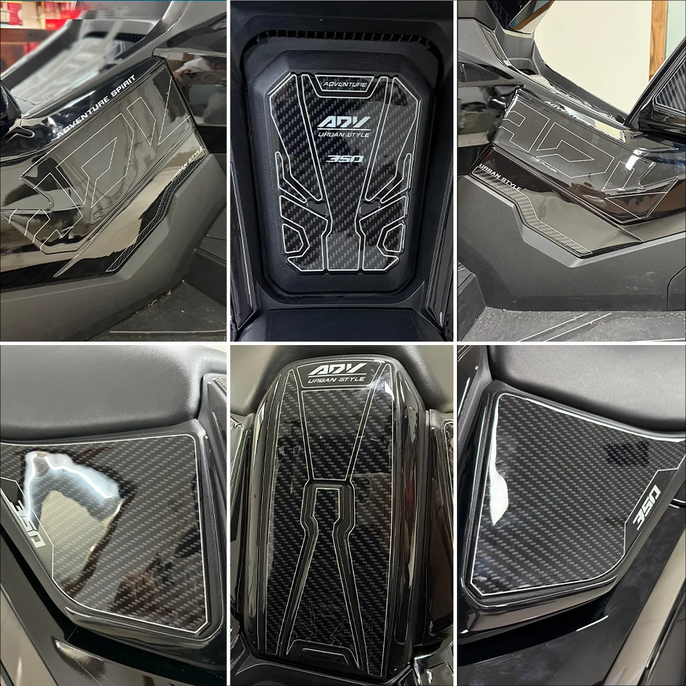 Stickers 3D Protection Door Tank Compatible With For ADV 350 Tank pad adv350 2022-2025 accessories