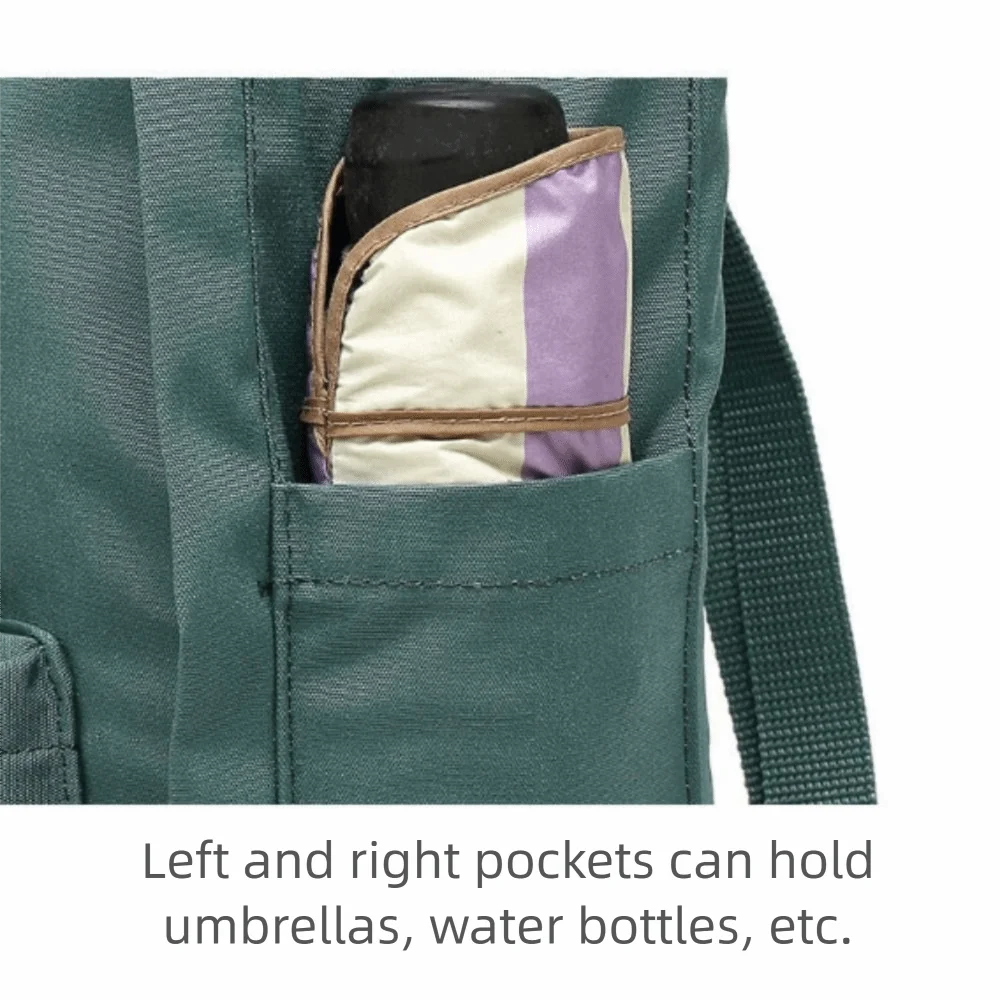 Zaino unisex in materiale di nylon Zaino da viaggio con fibbia superiore di grande capacità Zaino da alpinismo impermeabile dal design a tre usi