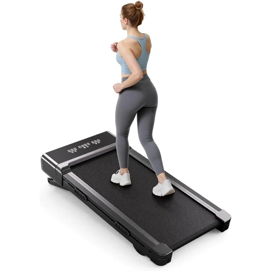 

Under Desk Walking Pad for Home Office with 9 Auto Incline 300 Lbs Capacity Wide LED Display Smart APP Remote Control Black 3 i