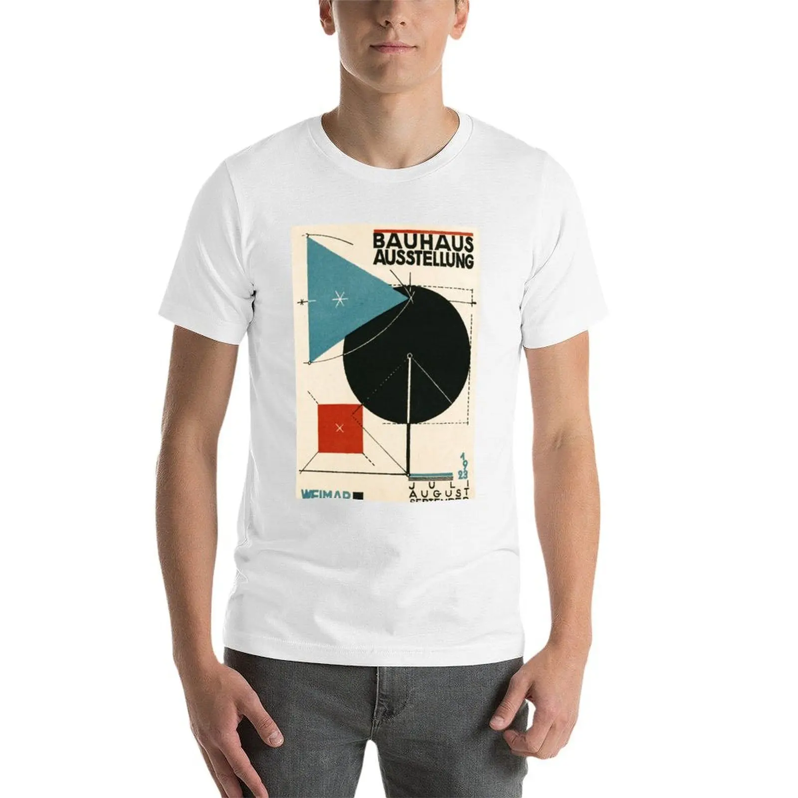 قميص التي شيرت رجل تي شيرت باوهاوس أنيمي Ausfigur تي شيرت مخصص تي معرض قميص عادي 1923 طباعة وينار