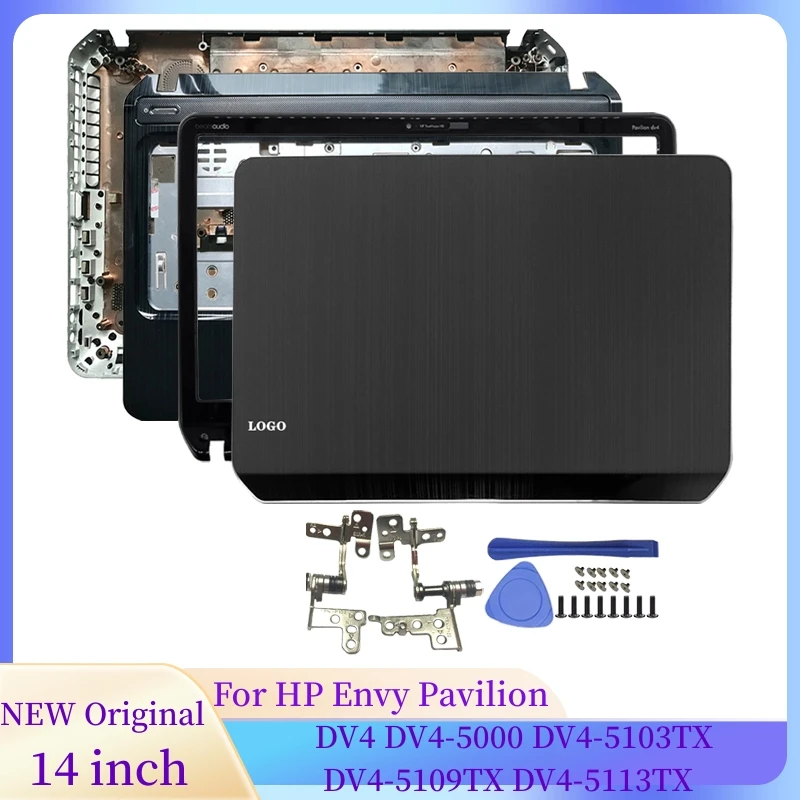 

Laptop For HP Envy Pavilion DV4 DV4-5000 DV4-5103TX DV4-5109TX DV4-5113TX LCD Back Cover/Front Bezel/Hinges/Palmrest/Bottom Case