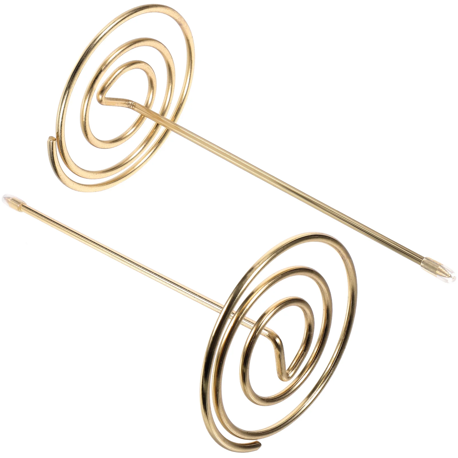 

2 Pcs Bill Holder Table Shelf Invoice Receipt Needle Folder Restaurant Accessory for Menu Summons Fittings Fork Metal