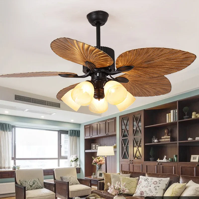 American style, dining room fan light, retro, living room, bedroom, ceiling fan light, household