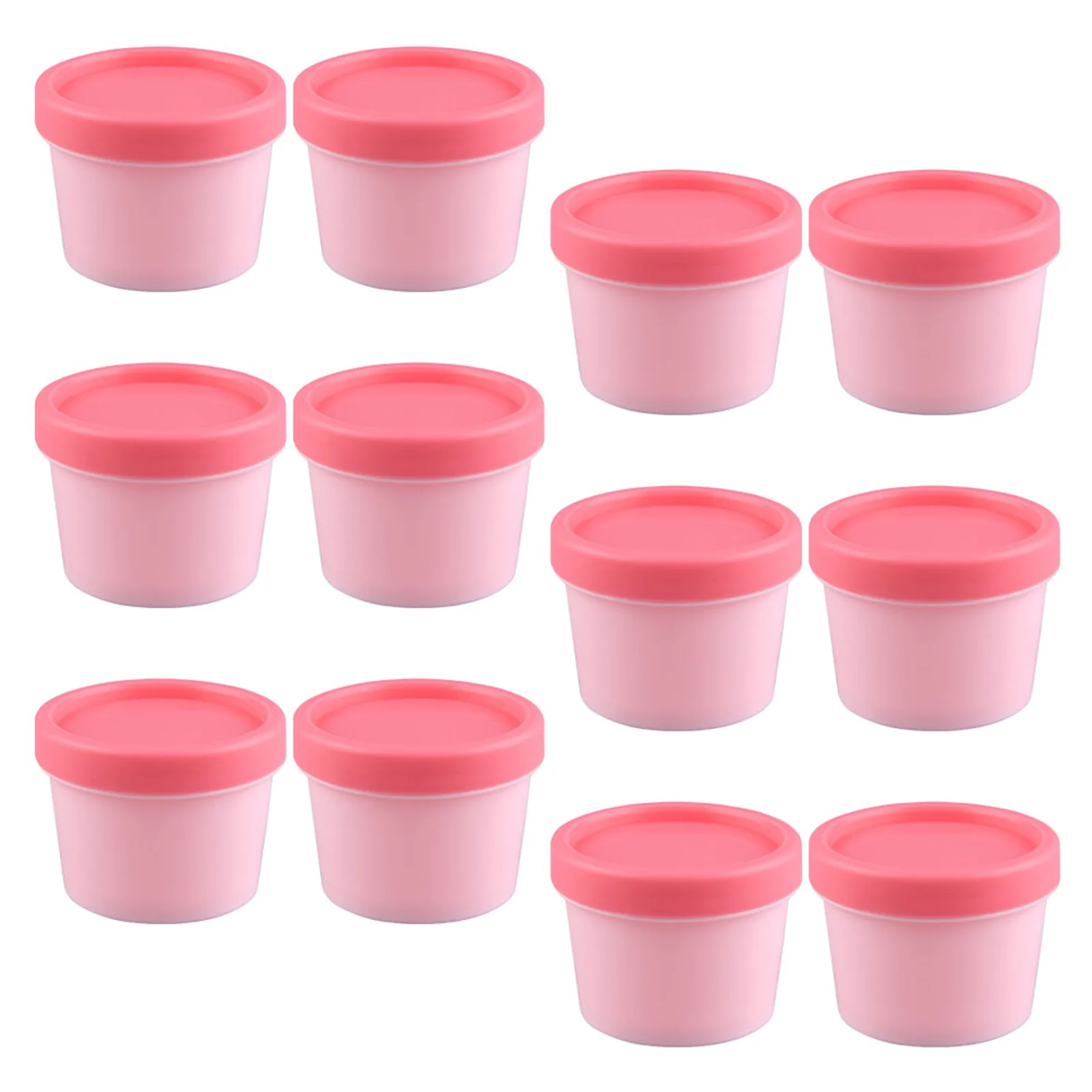 

12Pcs Face Cream Container Empty Refillable Cream Jars Travel Storage Jars Leakproof Lotion Holder Cosmetics Case