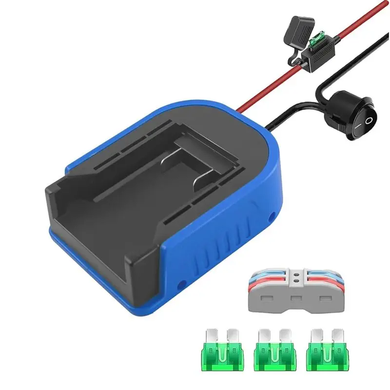 

A02M-Power Wheels Battery Adapter For Kobalt 24V Max With Fuse & Wire Terminals, Power Connector For Rc Car