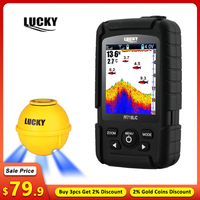 LUCKY FF718LIC-WLA Color Screen Wireless Fish Finder Sonar Sensor 45M Rechargeable Battery Portable Underwater Fishing Detector