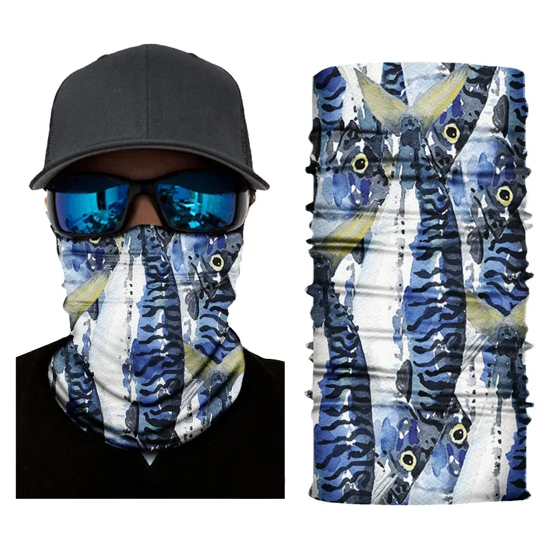 Seamless pattern series magic headscarf multifunctional sports outdoor sunscreen windproof cycling scarf mask