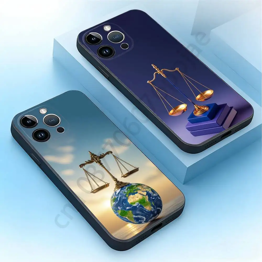

Law Lawyer Judge Justice Phone Case For iPhone 17,16,15,14,13,12,11,XR,Pro,Max,Plus,mini, Silicone Black Cover