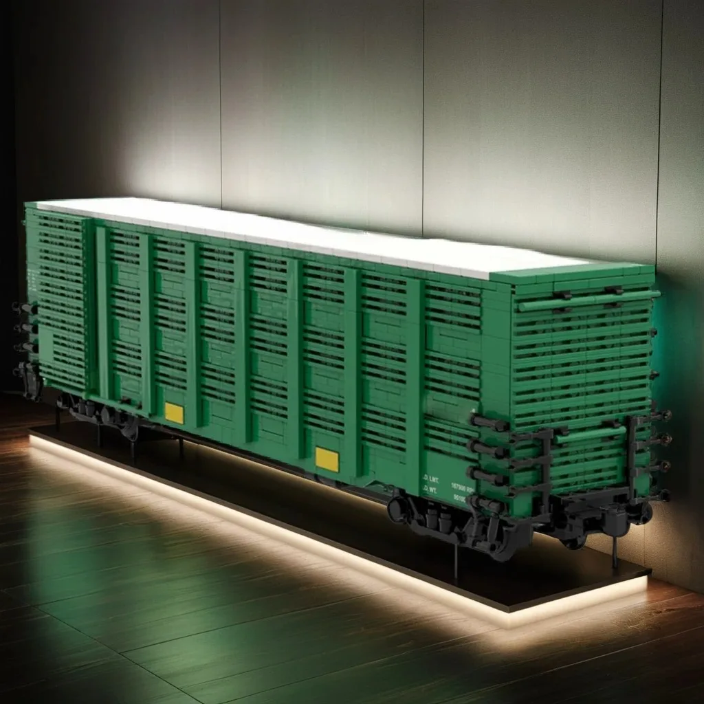 

1803 шт. MOC Union Pacific 60 футов Gunderson HOGX Stock автомобиль прочный DIY модель строительные блоки игрушки на день рождения подарок