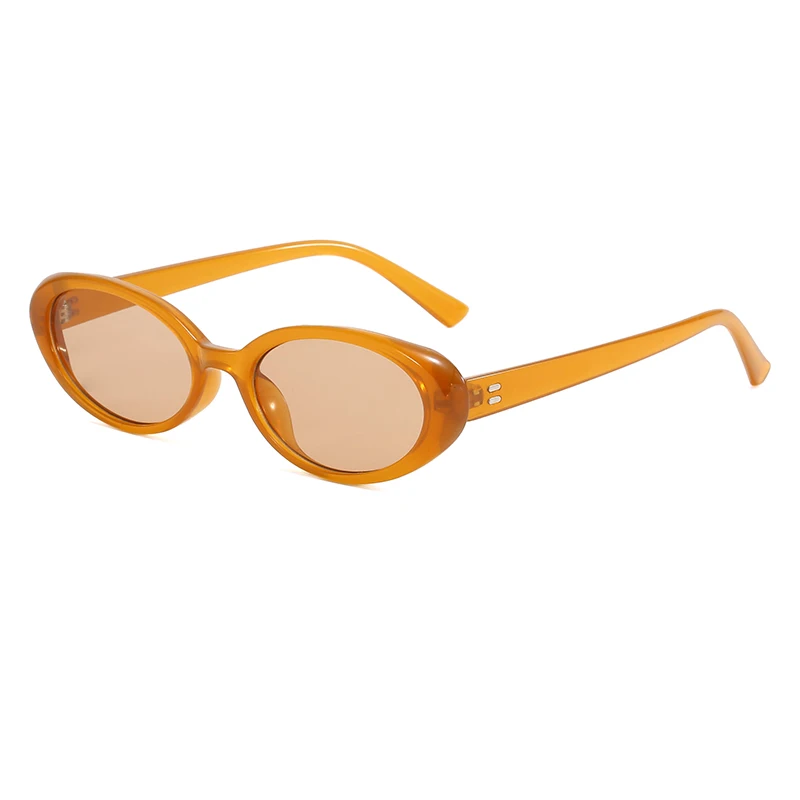 Small Oval Women's Sunglasses New Fashion Hot Sun Glasses Female Retro Colorful Shade Eyeglasses UV400 image 2