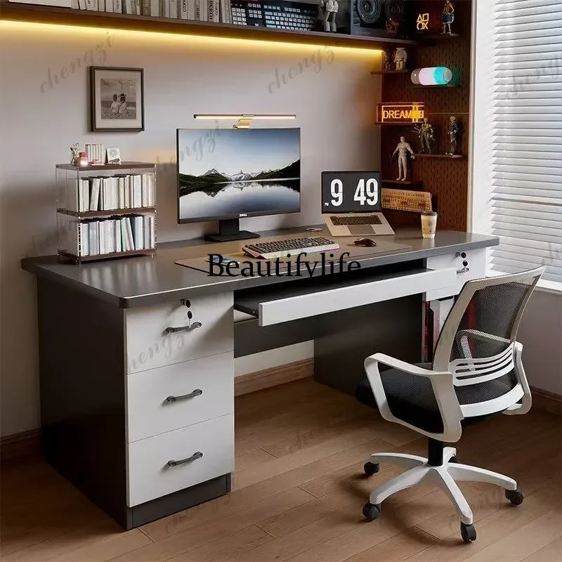 Desk small apartment bedroom desktop simple modern staff home student study table p182