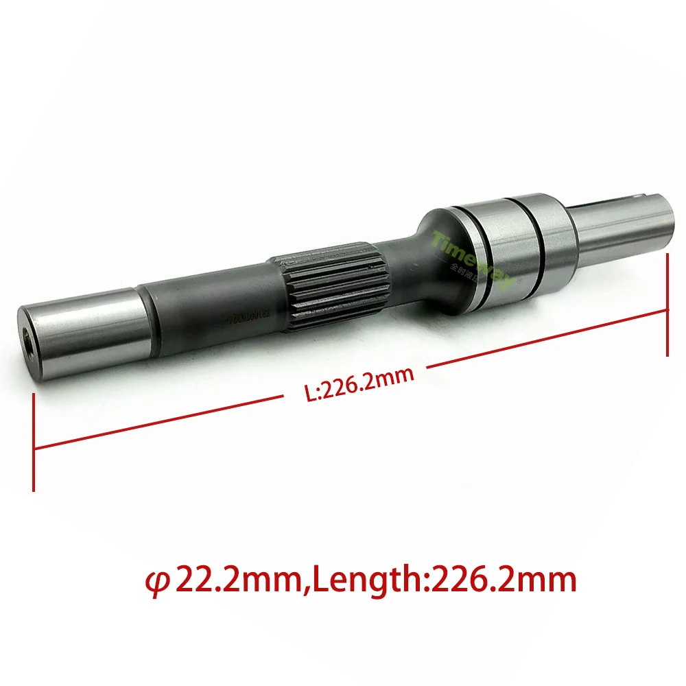 Hydraulic Pump Shaft for Yuken A37 Piston Pump Repair Pump Drive Shaft Keyed Shaft Length 226.2mm