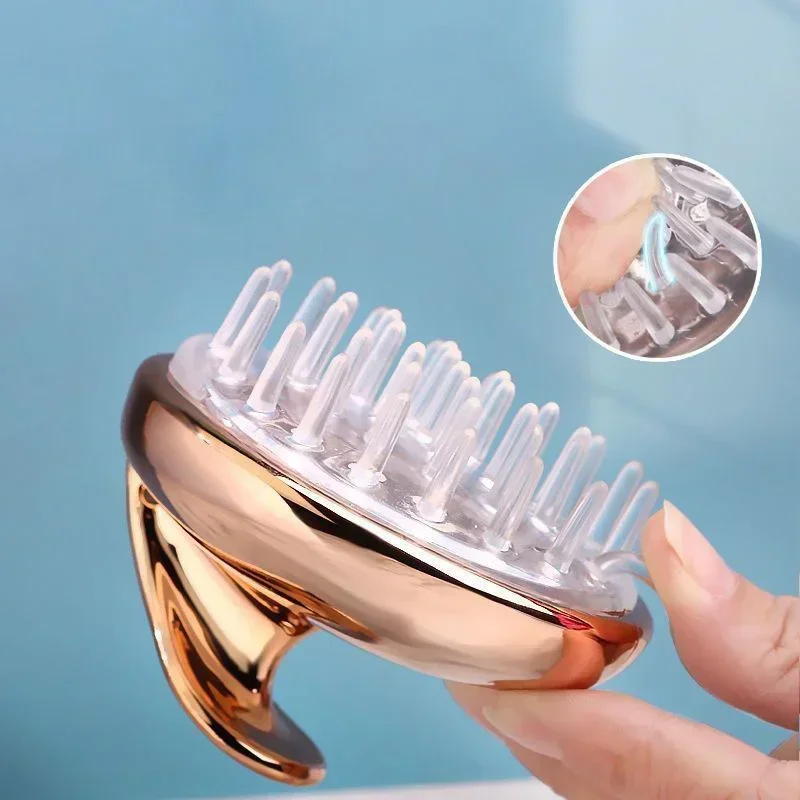 

Silicone Scalp Massager Shampoo Brush Hair Washing Comb - Relieve Fatigue, Bath SPA Relax, Shower Hair Salon Hairdressing