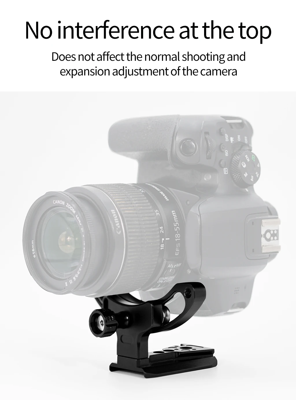 Neue DSLR Kamera Objektiv Unterstützung Halterung Halbrunden Ring Horizontale Vertikale Schnell Schalter Halterung für Canon Nikon Stativ Stabilisator – Detail 8