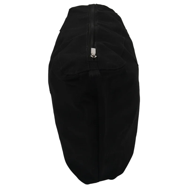 ABRT-2X Waterproof Solid Canvas Insert Inner Lining Insert Zipper Pocket For Obag O Bag Handbag Bag Black