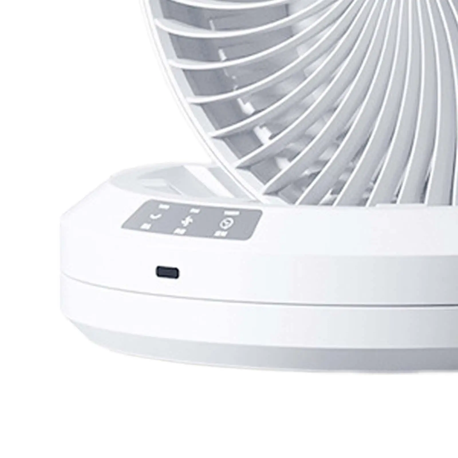 مروحة مكتب صغيرة قابلة للطي مع مؤقت ، خفيفة الوزن ، هادئة ، مروحة مطبخ ، 4 سرعاتٍ