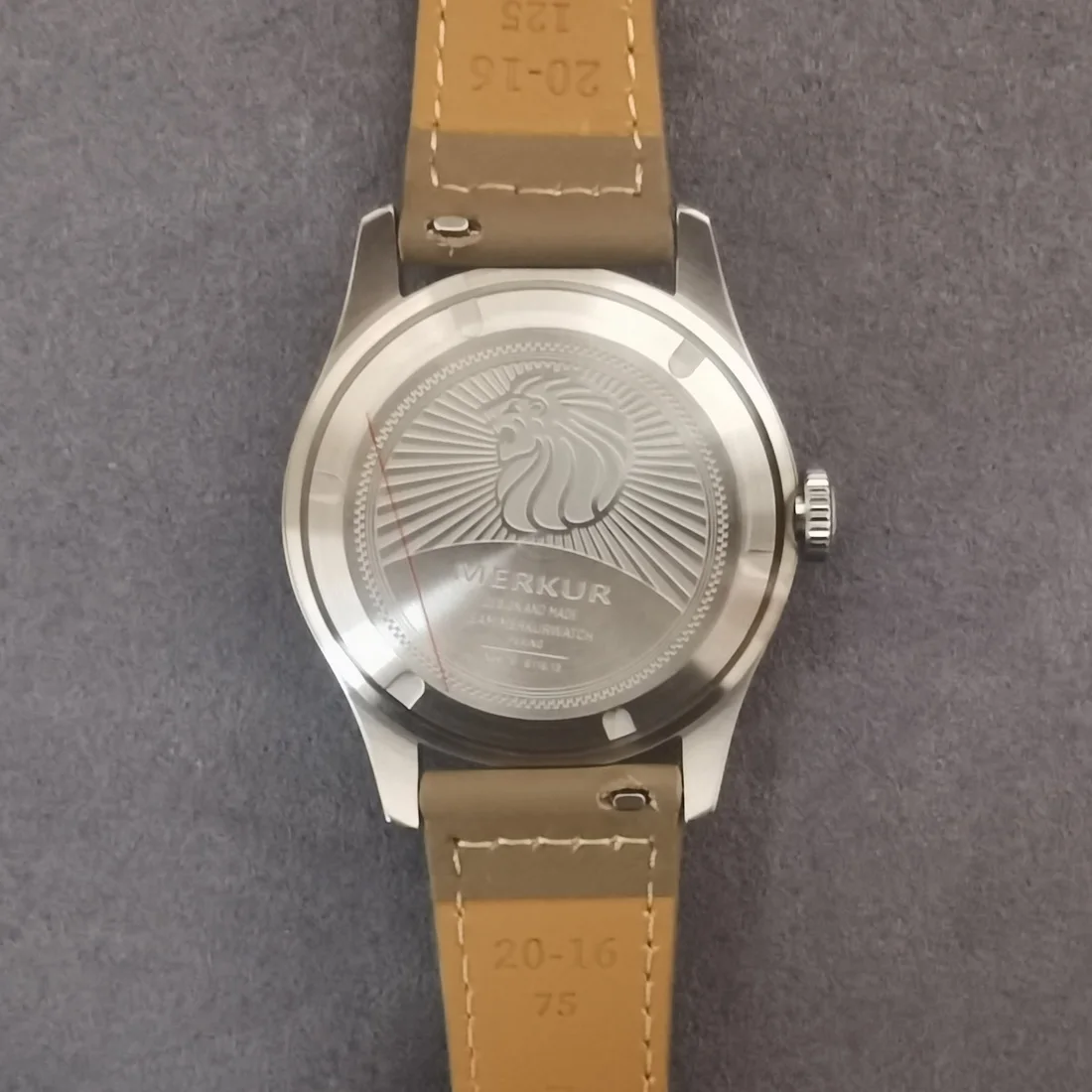 MERKUR Jam Tangan Otomatis Pria Jam Tangan Mekanis Jam Lompat 38Mm Cermin Safir ST17 Tali Pelepas Cepat