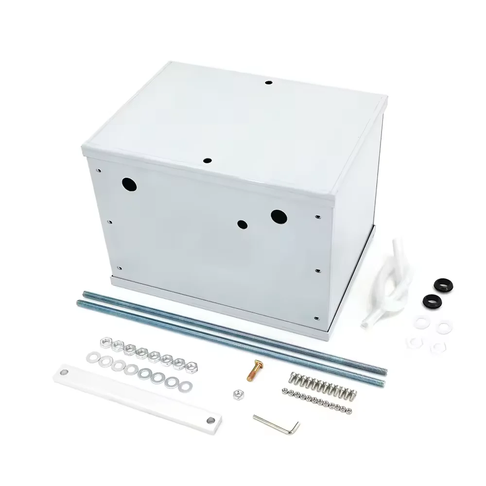 Complete Aluminum Battery Box Relocation Kit Universal RV/Marine/Race Off Road Kit-Group 27 without cable