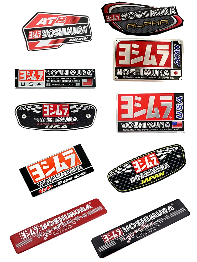 AliExpress GIOIO For Yoshimura Dirt Bike Exhaust 3D Sticker Motorcycle Accessories DB Killer Muffler Escape R1 R6 GP Alpha AT2 R77 R11 51MM 150CC