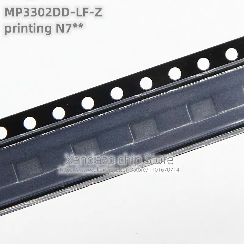 10pcs/lot MP3302DD-LF-Z MP3302DD Silk screen printing N7BJ N7** N7 QFN-8 package Driver chip