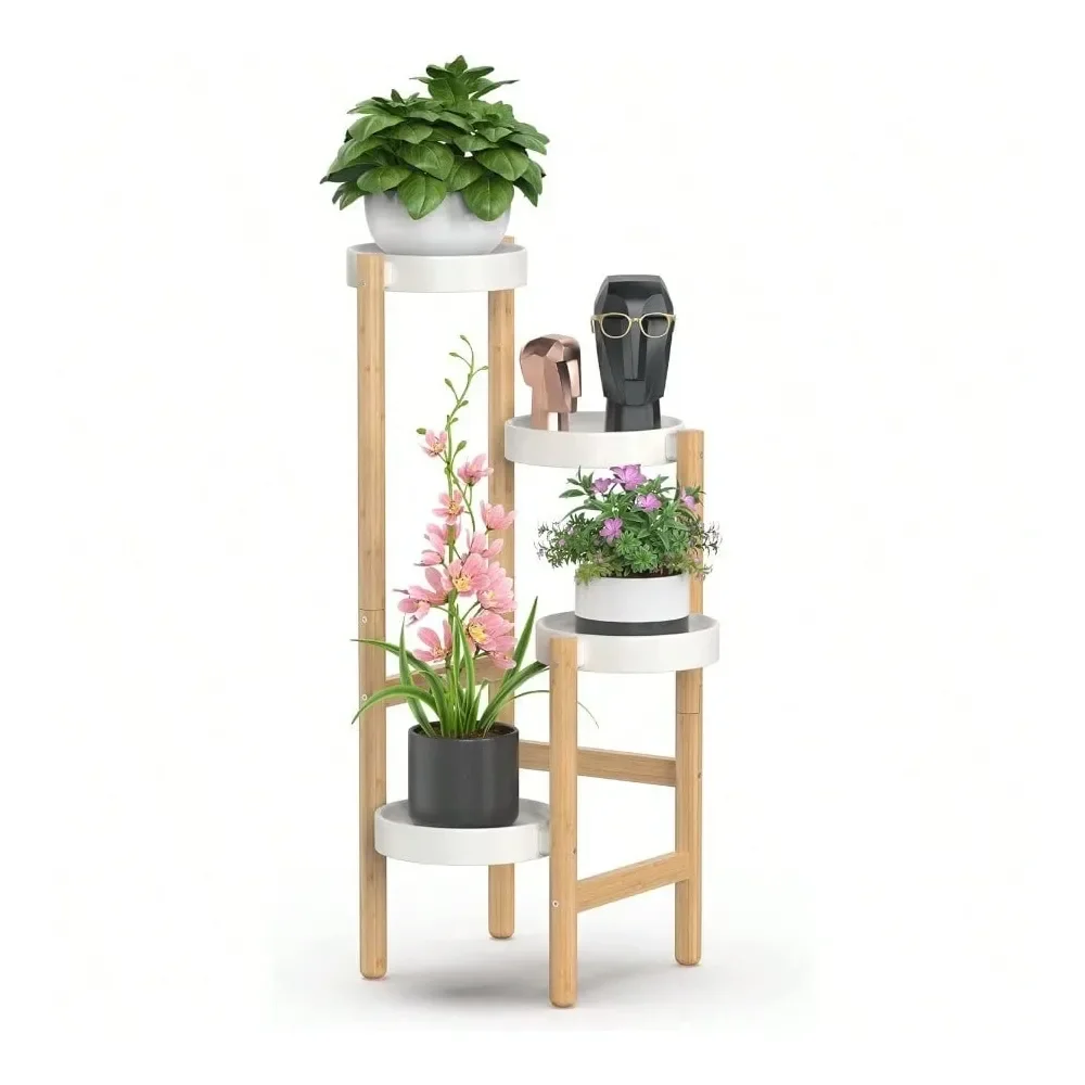 

Bamboo Plant Stands Indoor 4 Tier Tall Corner Plant Stand Holder Plant Display Rack For Outdoor Garden Indoor Home 4 Tier 2