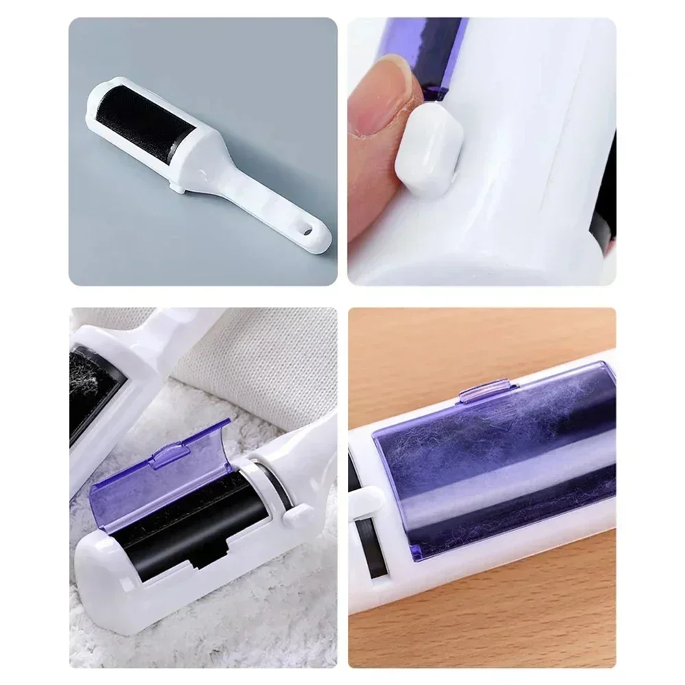 Pet Hair Remover Roller Removing Dog Cat Hair From Furniture Self-cleaning Lint Pet Hair Remover One Hand Operate